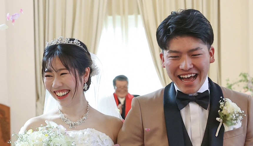新郎 K様、新婦 K様 お写真